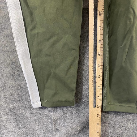 ZYIA Active Leggings 4 Forest Green High Rise Stripe Luxe 7/8 Workout - Picture 7 of 11